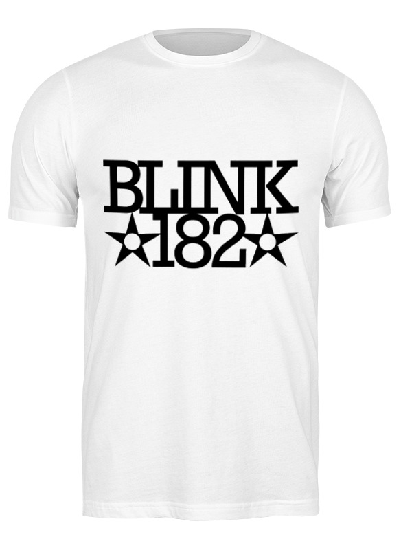 

Футболка мужская Printio Blink182 star белая M, Белый, Blink182 star