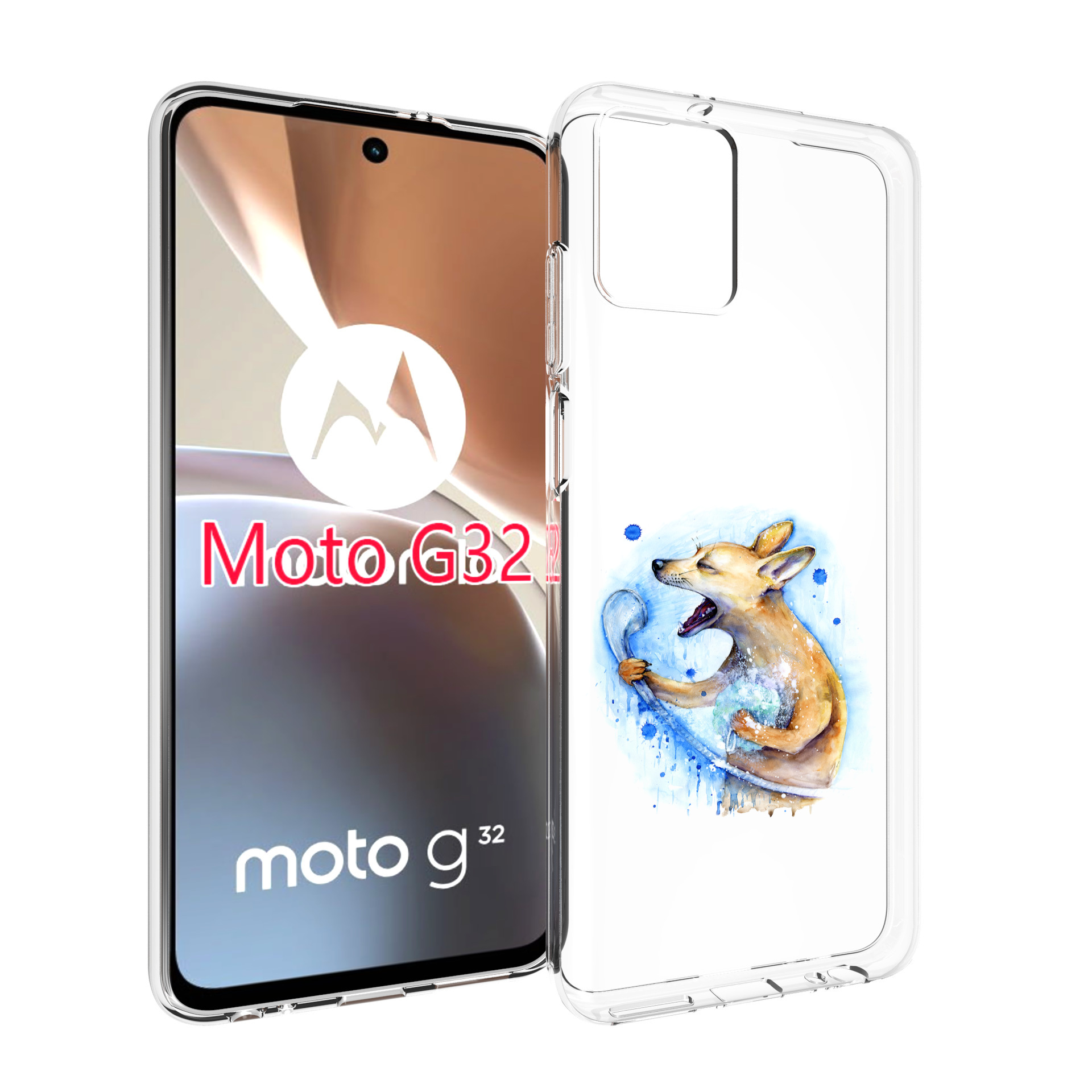 

Чехол MyPads пение в душе для Motorola Moto G32, Прозрачный, Tocco