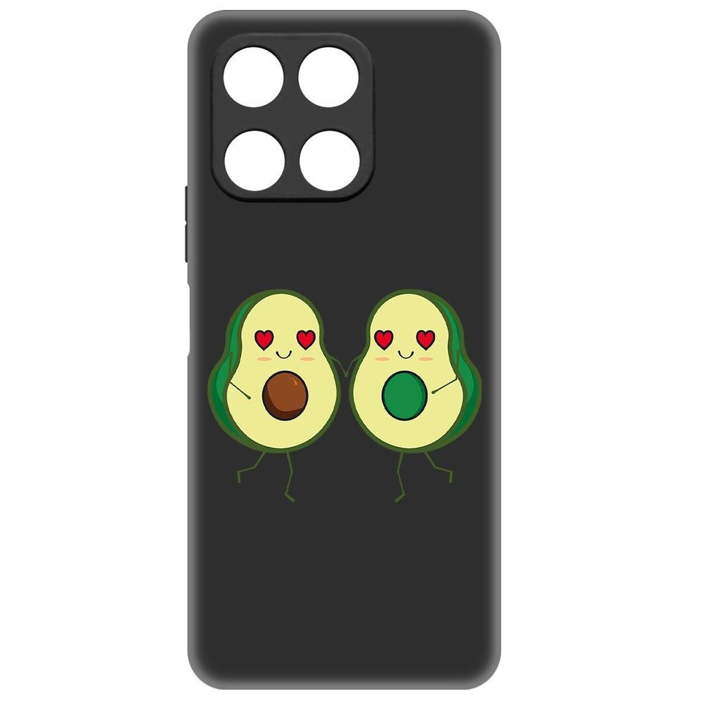 

Чехол-накладка Krutoff Soft Case Авокадо Пара для Honor X6a черный