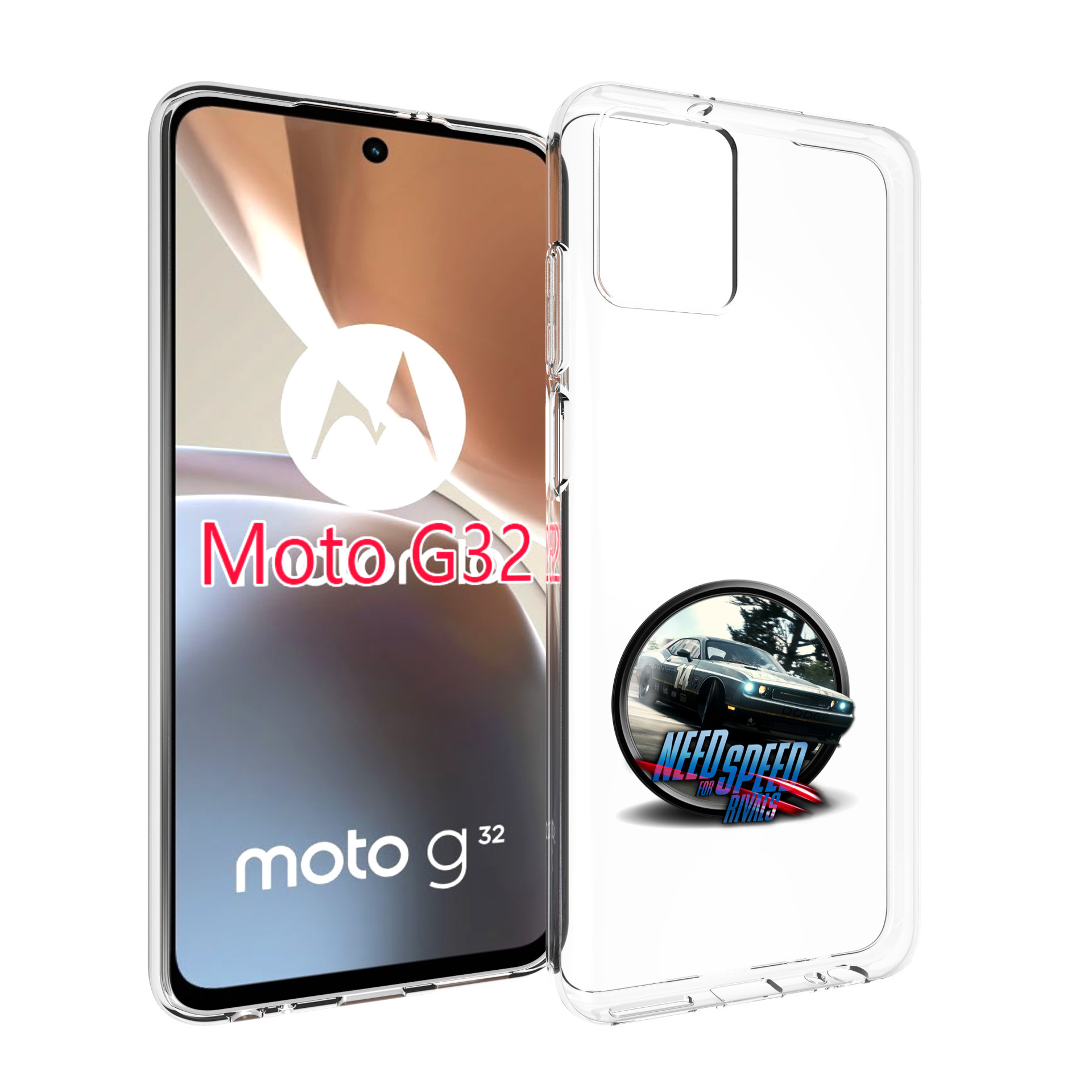 

Чехол MyPads Гонки для Motorola Moto G32, Прозрачный, Tocco