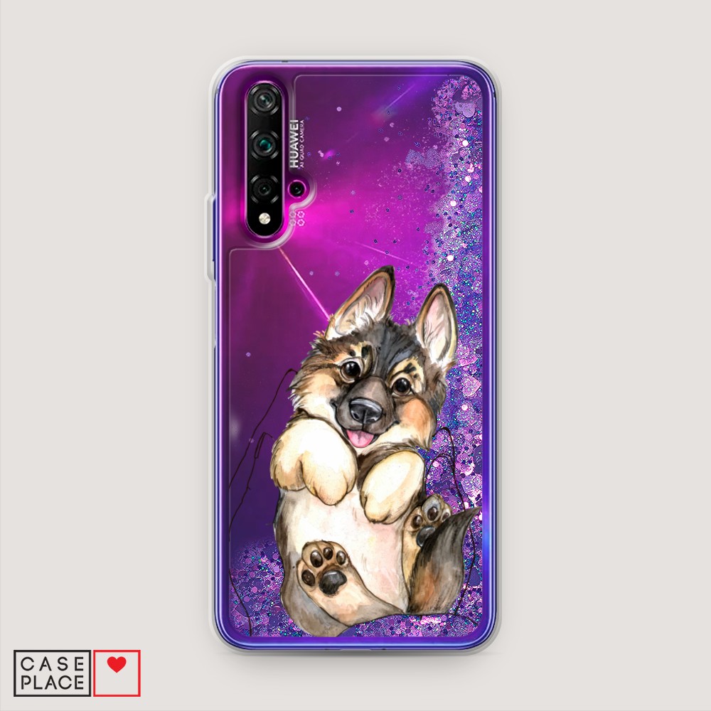 

Чехол Awog на Honor 20/Huawei Nova 5T "Овчарка в ладошках", Разноцветный, 610592-1