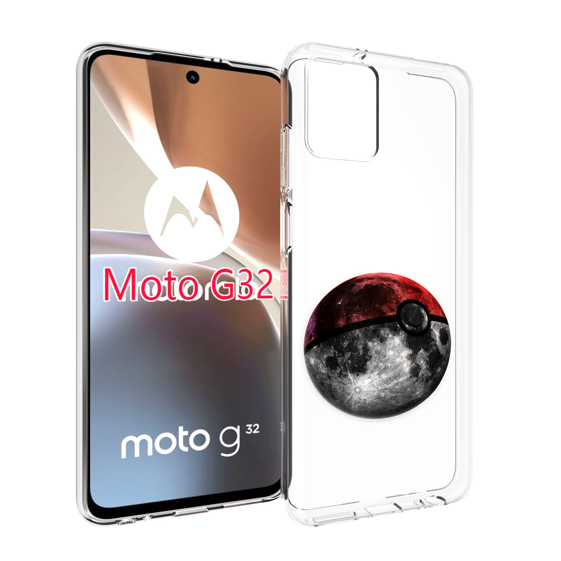 

Чехол MyPads планета покебол для Motorola Moto G32, Прозрачный, Tocco