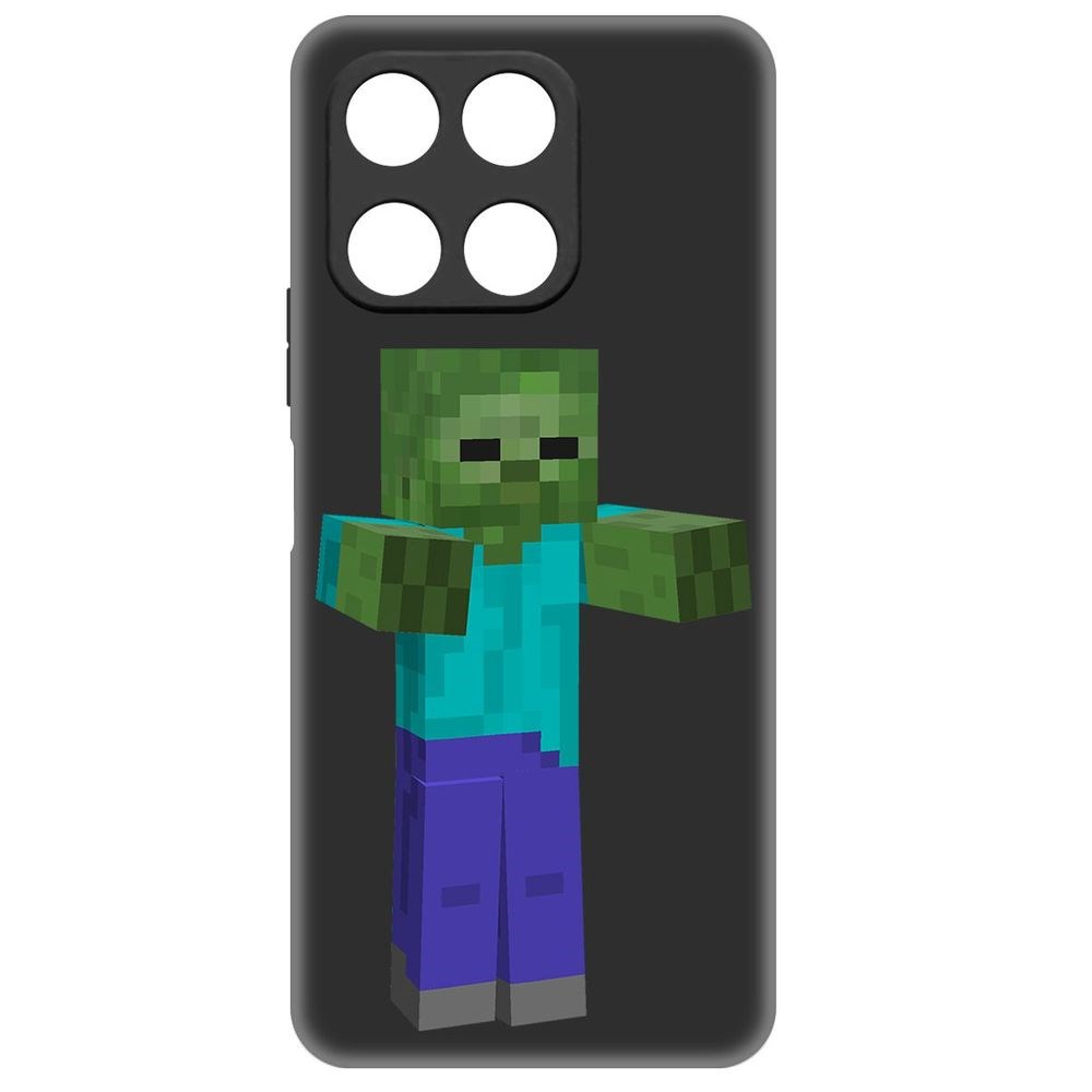 Чехол-накладка Krutoff Soft Case Minecraft-Гигант для Honor X6a 600015231791 черный