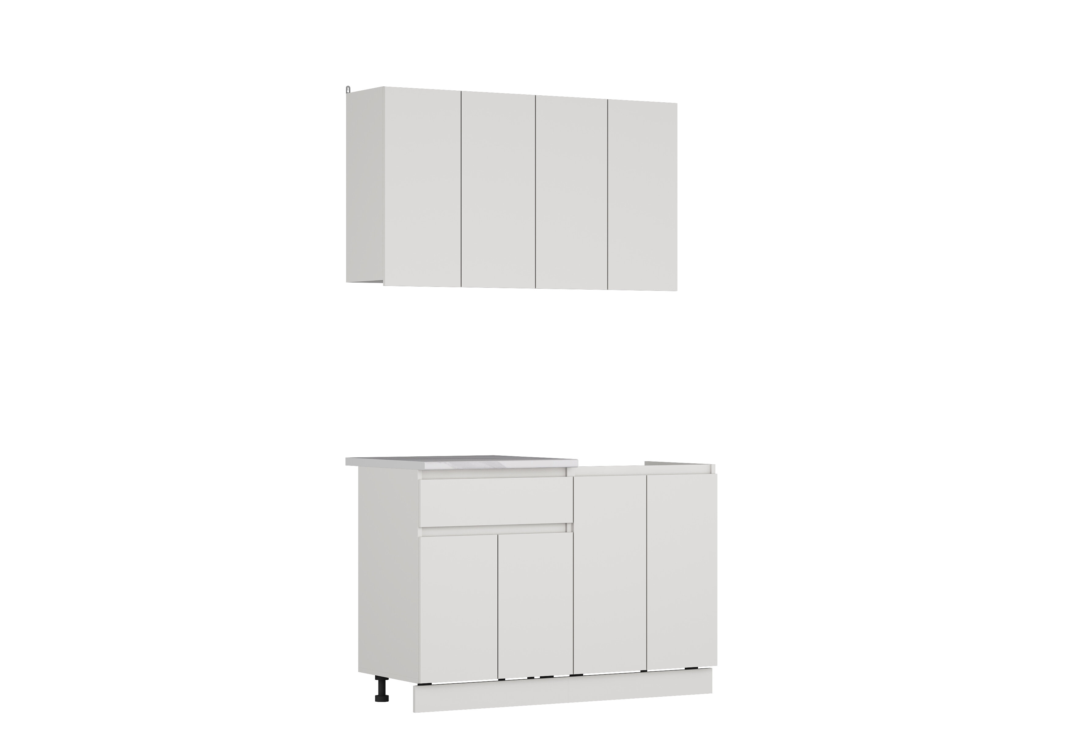 Кухонный гарнитур Ваша Мебель Легенда-40 Сити 1,2м белый мрамор