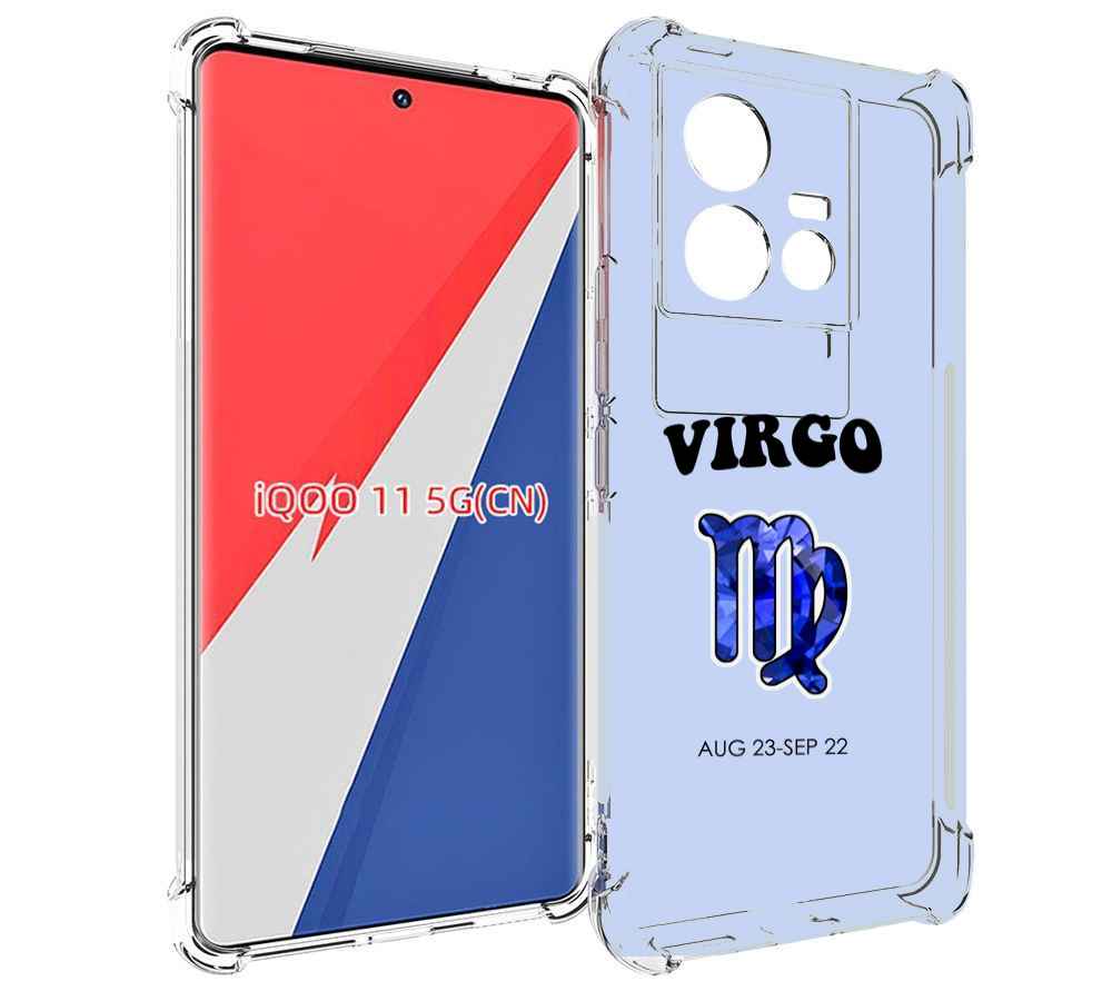 

Чехол MyPads знак-зодиака-дева-1 для Vivo iQOO 11, Прозрачный, Tocco