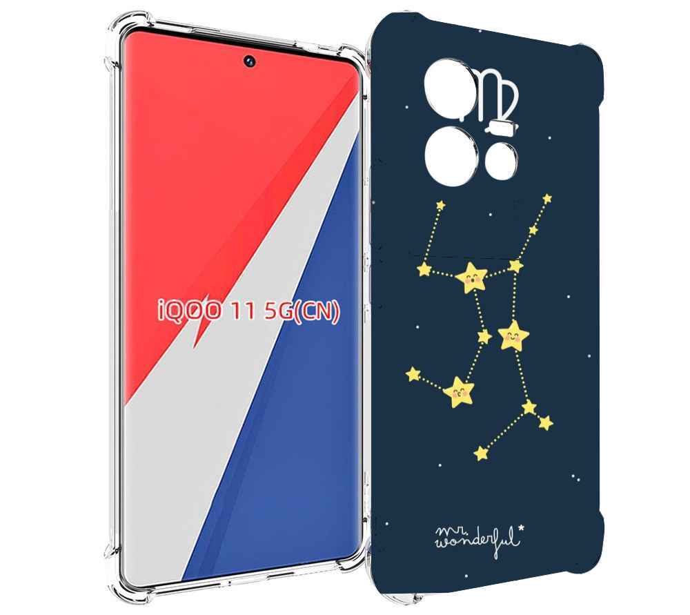 

Чехол MyPads знак-зодиака-дева-3 для Vivo iQOO 11, Прозрачный, Tocco