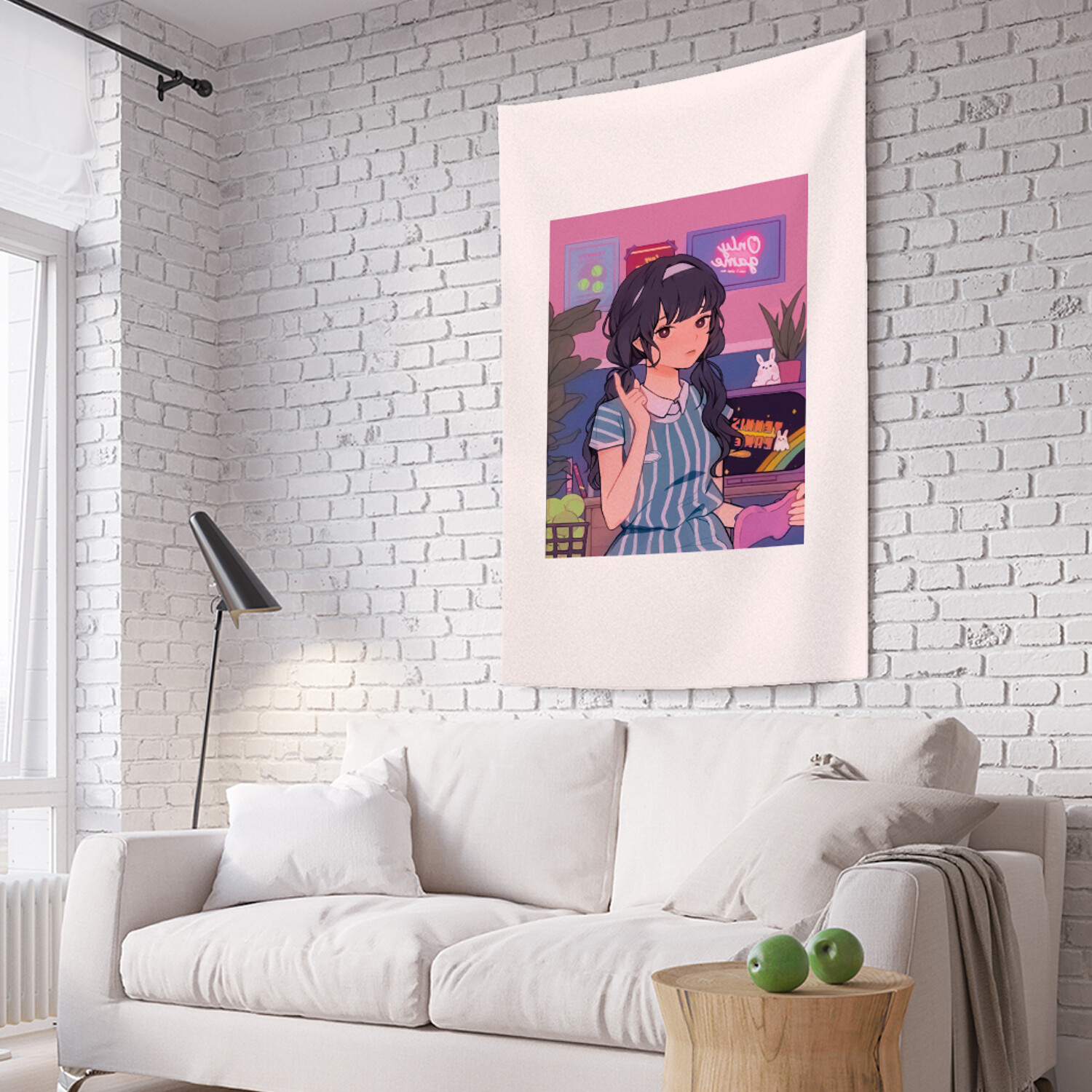 

Вертикальное фотопанно на стену JoyArty Аниме девушка из ткани 100х150 см, Аниме девушка