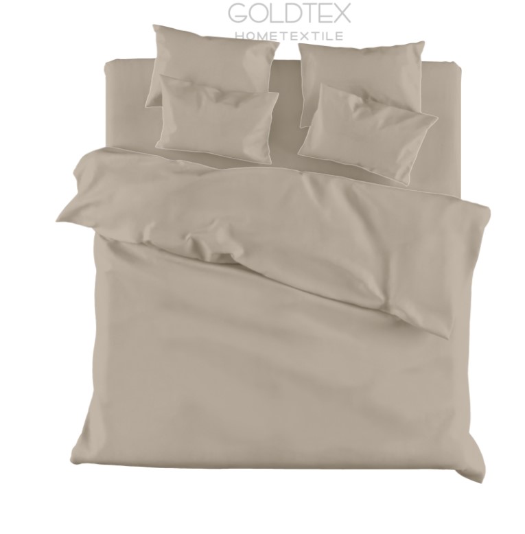 

GOLDTEX 8028С КРЕМ ПРОСТЫНЯ НА РЕЗИНКЕ 160x200x23 сатин однотонный "COLORS OF LIFE" 8028С