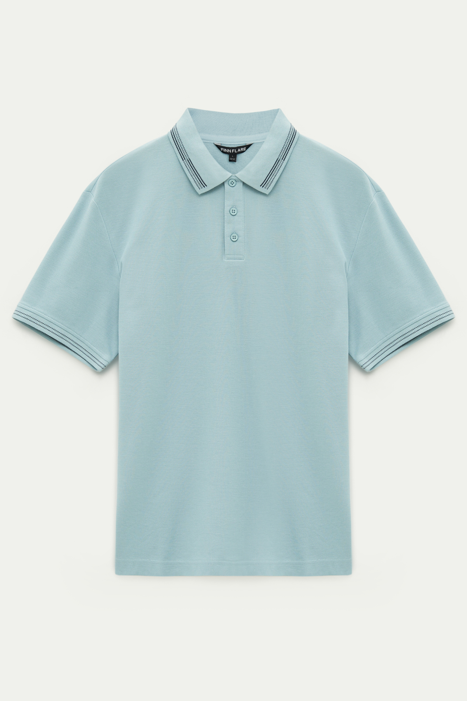 

Футболка мужская Finn Flare FSE21073 голубая 2XL, Голубой, FSE21073