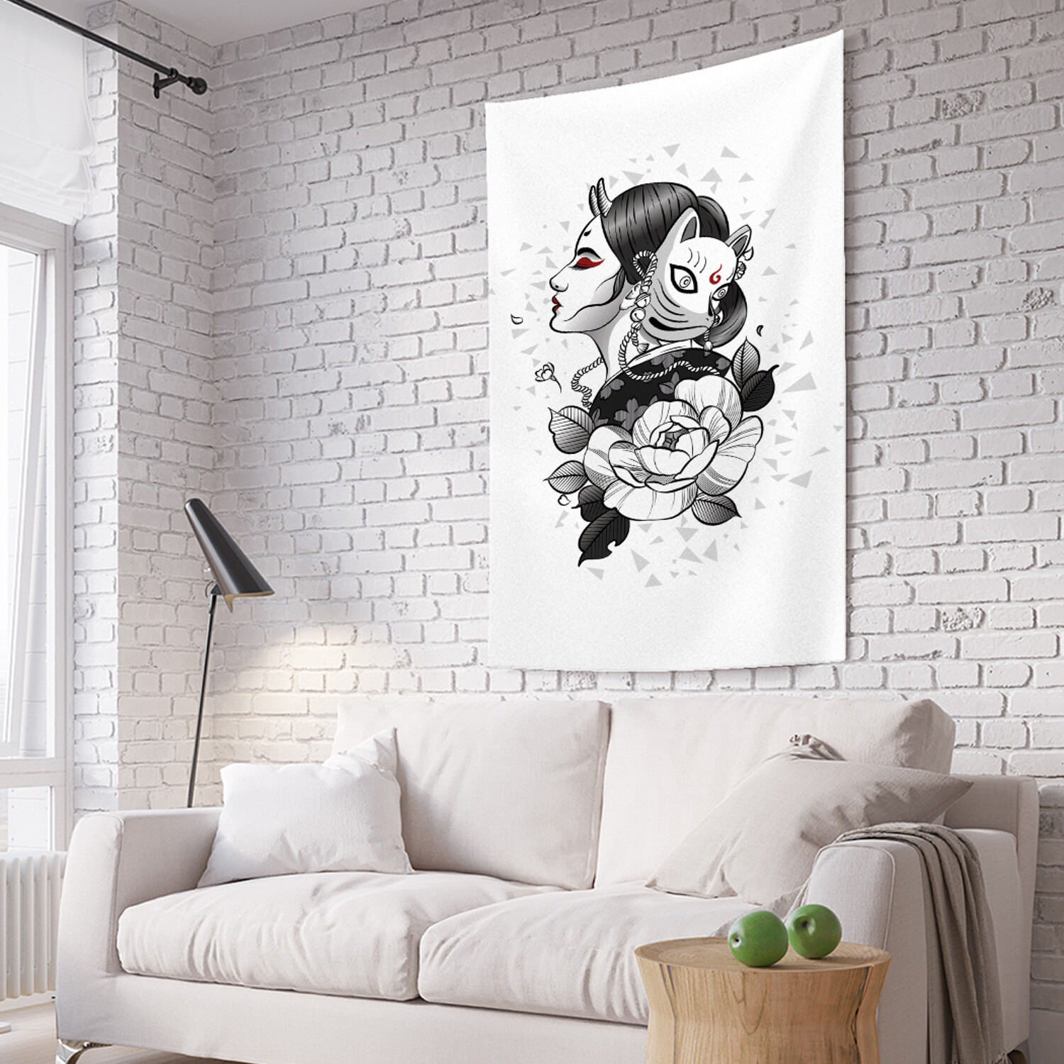 

Вертикальное фотопанно на стену JoyArty Девушка с маской кота из ткани 150х200 см, Девушка с маской кота