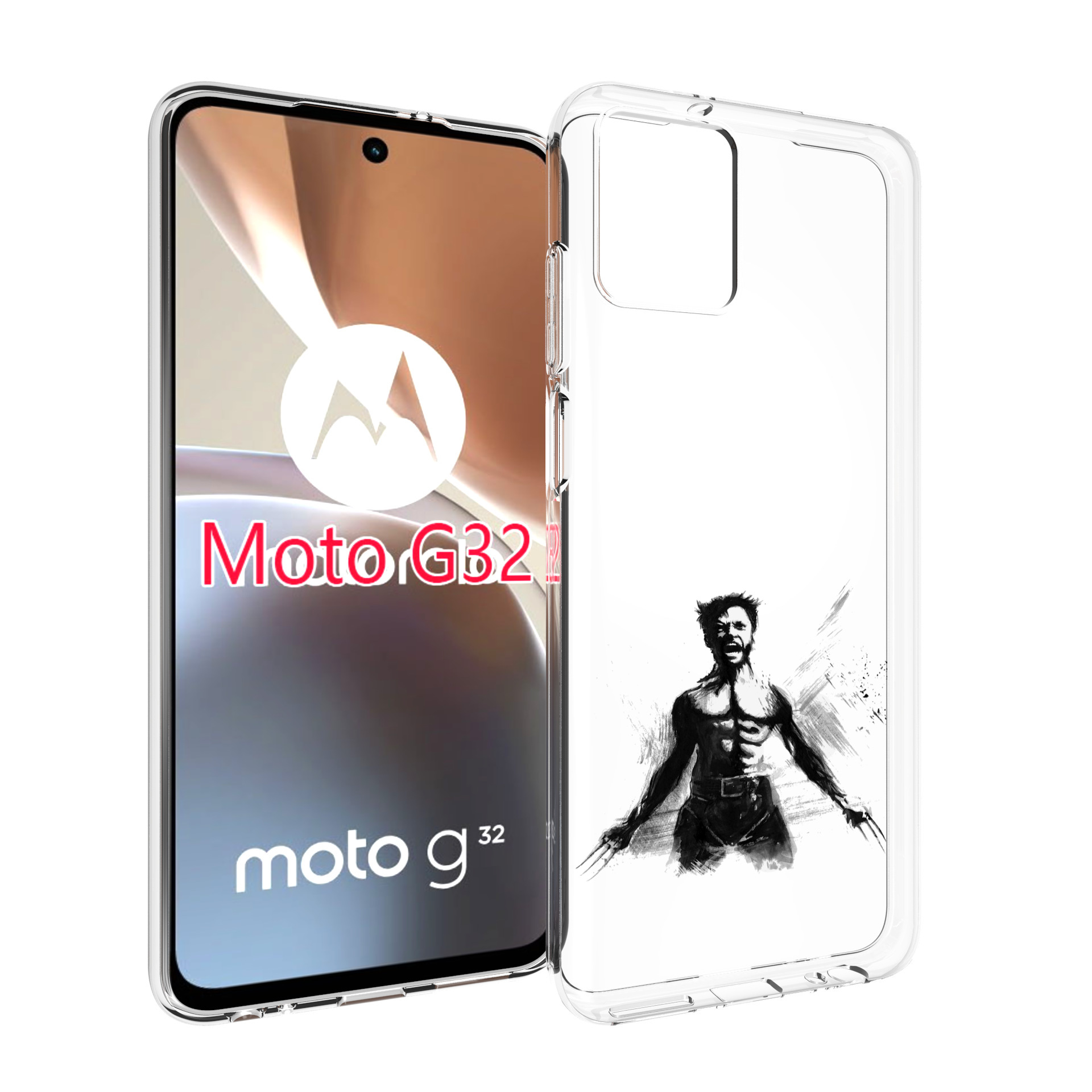 

Чехол MyPads росомаха для Motorola Moto G32, Прозрачный, Tocco