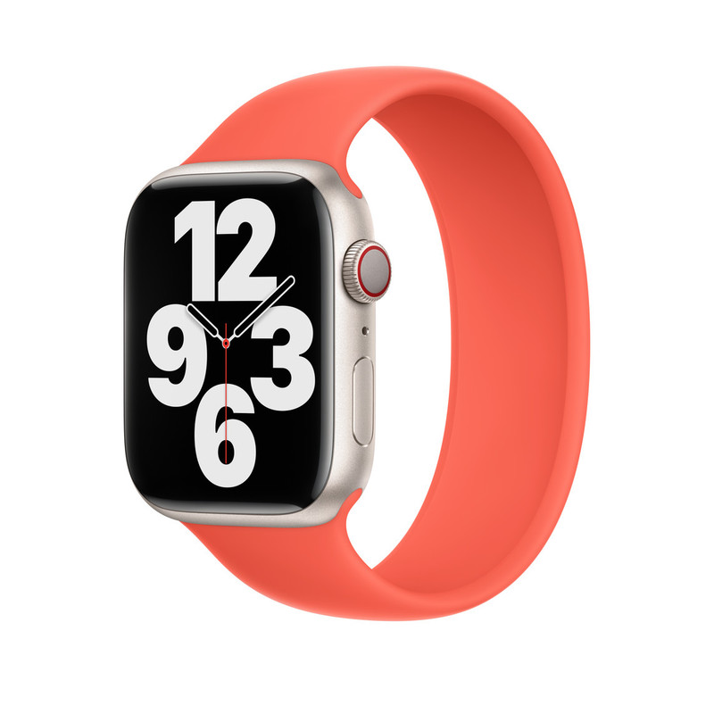 

Монобраслет силиконовый Nectarine Solo Loop Размер 9 (Спелый нектарин) Apple Watch 45mm