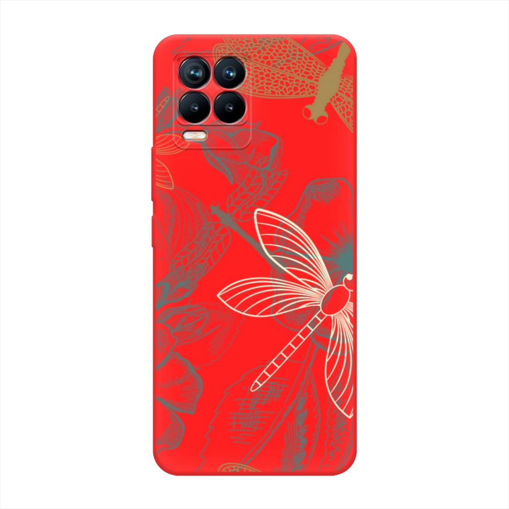 

Чехол Awog на Realme 8/8 Pro "Тени стрекоз", Разноцветный, 255453-1