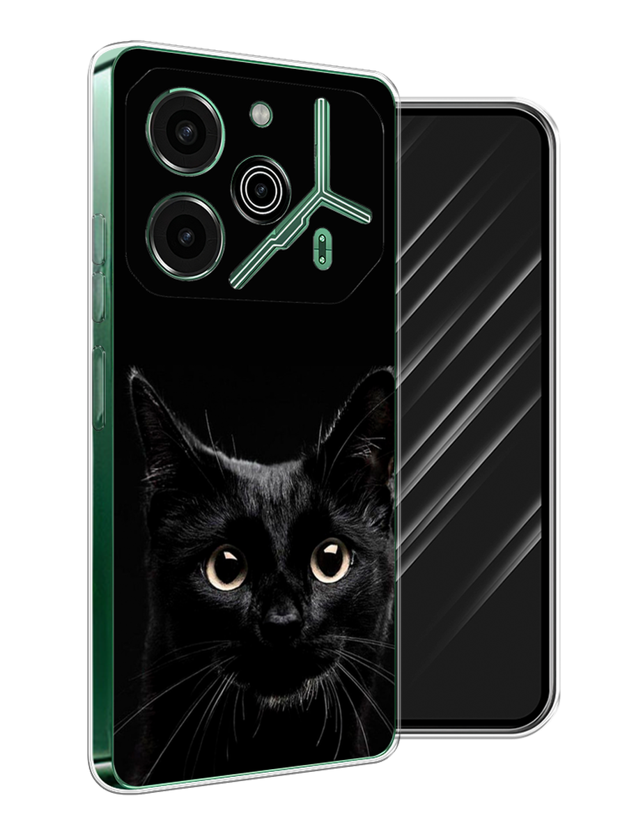 

Чехол Awog на Tecno Pova 6 Pro 5G "Добрый кот", Черный, 305250-1