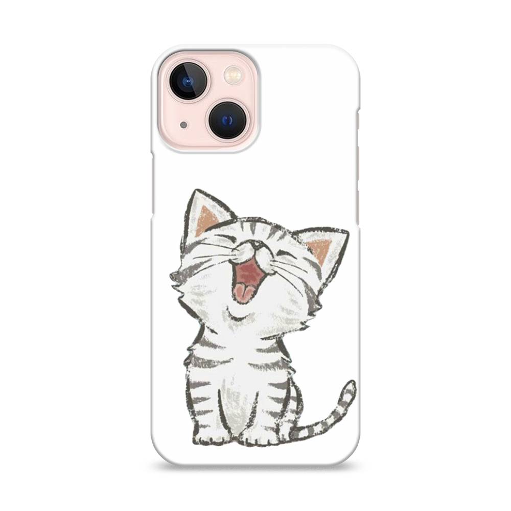 

Пластиковый чехол "Котенок рисованный" на Apple iPhone 13 mini, 14120-1