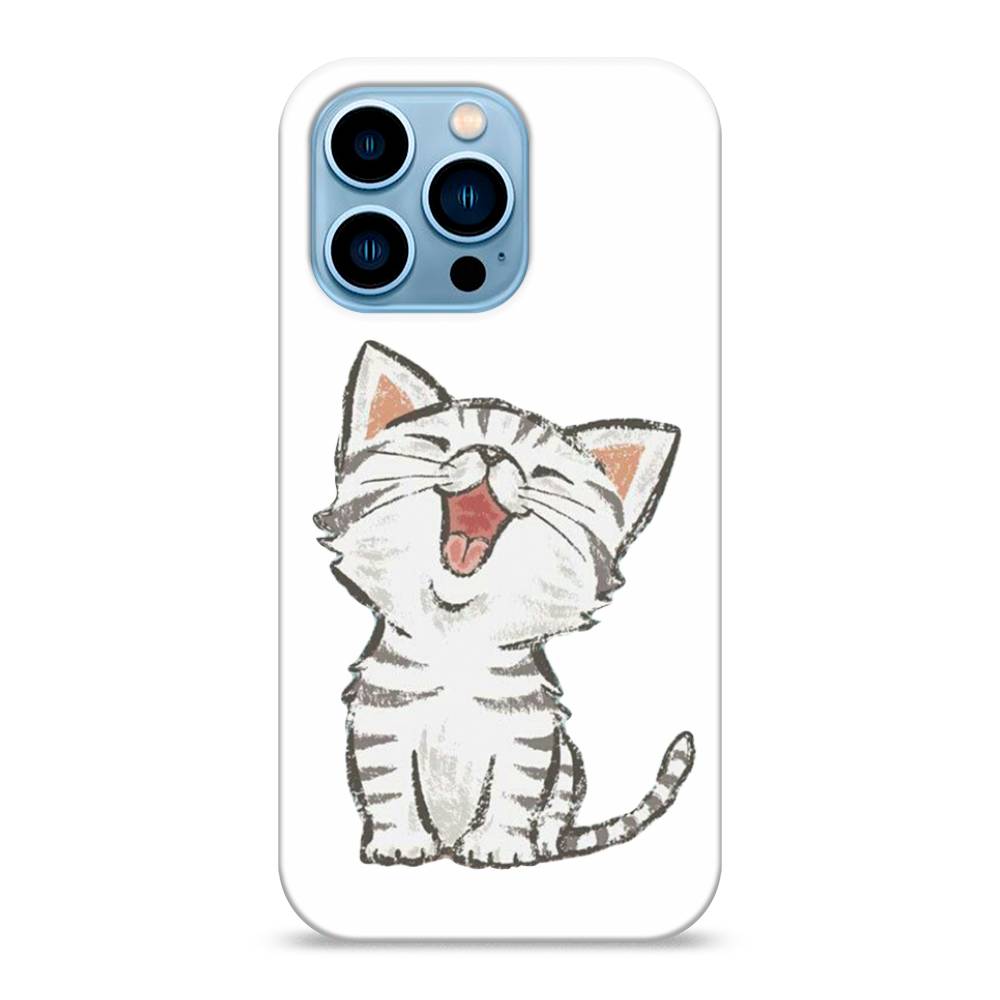 

Пластиковый чехол "Котенок рисованный" на Apple iPhone 13 Pro, 14320-1