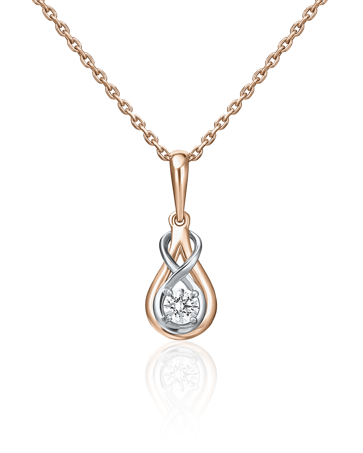 

Кулон из красного золота/белого золота PLATINA jewelry 03-3037-00-101-1111-30, бриллиант, 03-3037-00-101-1111-30