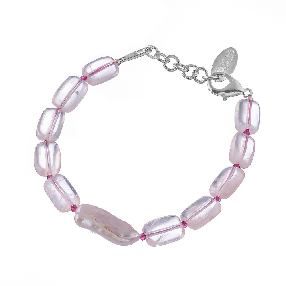 Браслет из бижутерного сплава р.20,5 Lanzerotti LZ-23.07-308, культивированный жемчуг