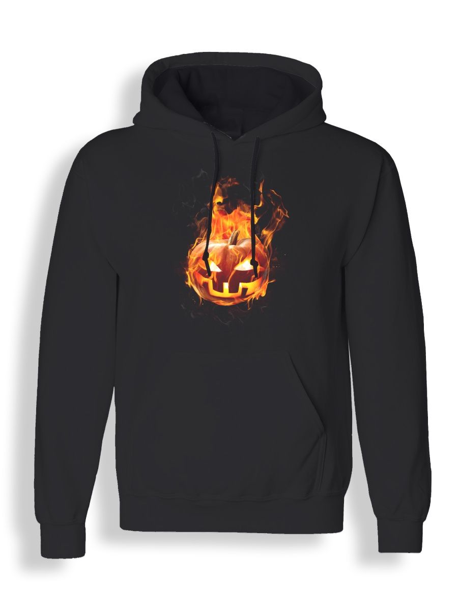 Худи унисекс СувенирShop Хеллоуин/Halloween/Тыква/Зомби 18 черное L