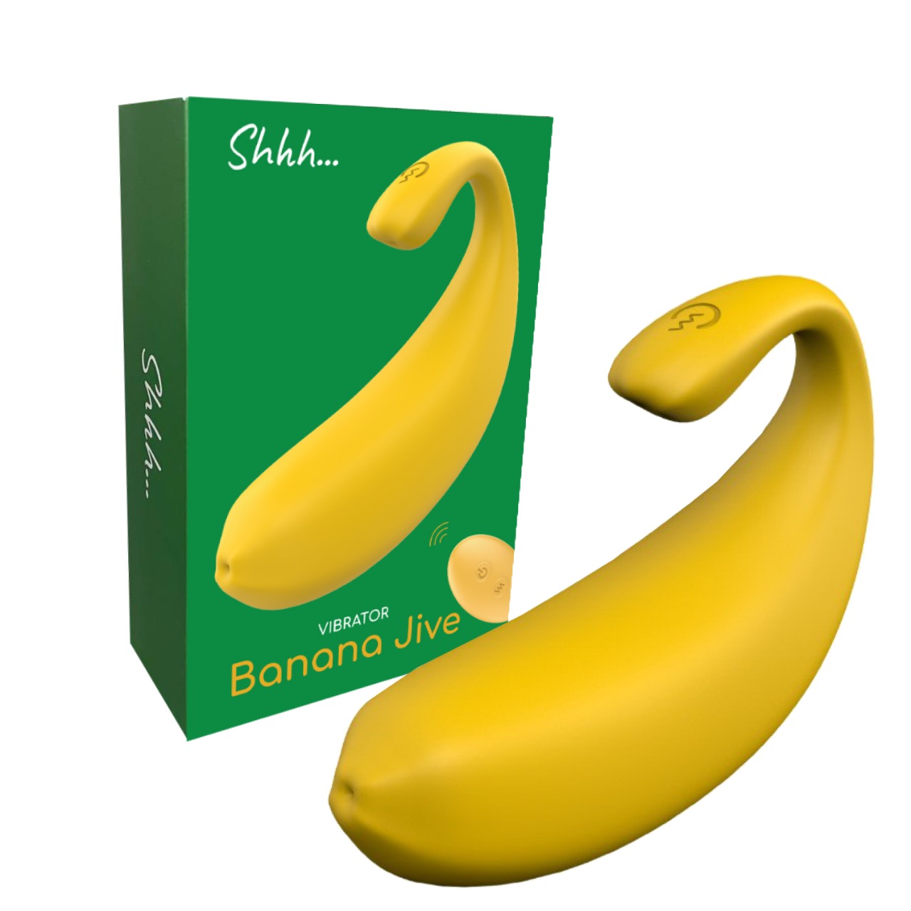 Вибратор женский Shhh... желтый 11 см
