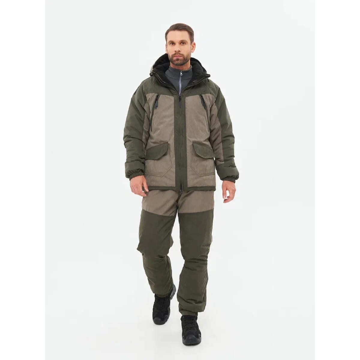

Костюм зимний Huntsman Горка-Люкс ткань Исландия цвет Хаки 56-58, 182-188, Горка-Люкс