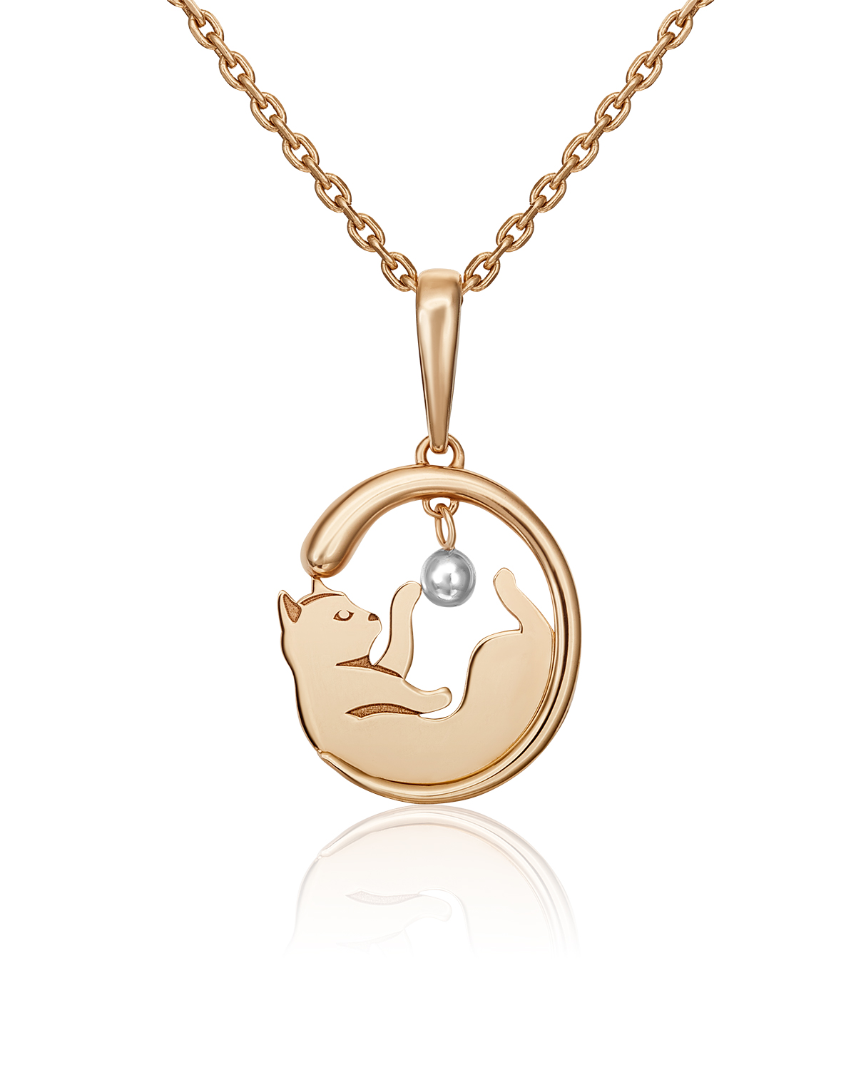 

Кулон из красного золота/белого золота PLATINA jewelry 03-3045-00-000-1111-64, 03-3045-00-000-1111-64