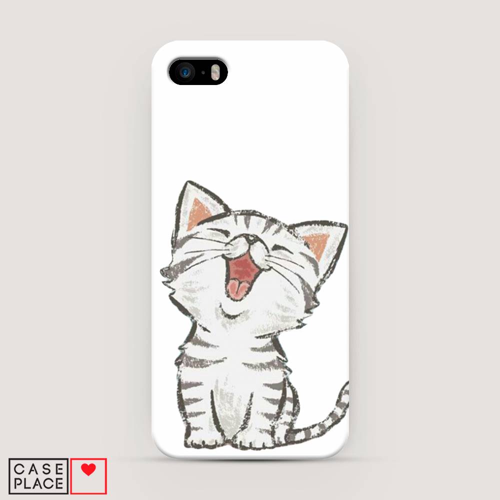 

Пластиковый чехол "Котенок рисованный" на Apple iPhone 5, 10320-1