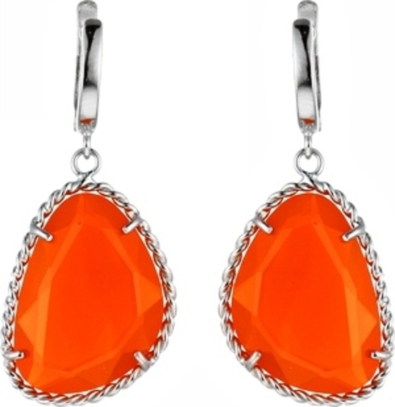 

Серьги из серебра Джей Ви EB3213TD_US_002_WG, стекло ювелирное, EB3213TD_US_002_WG