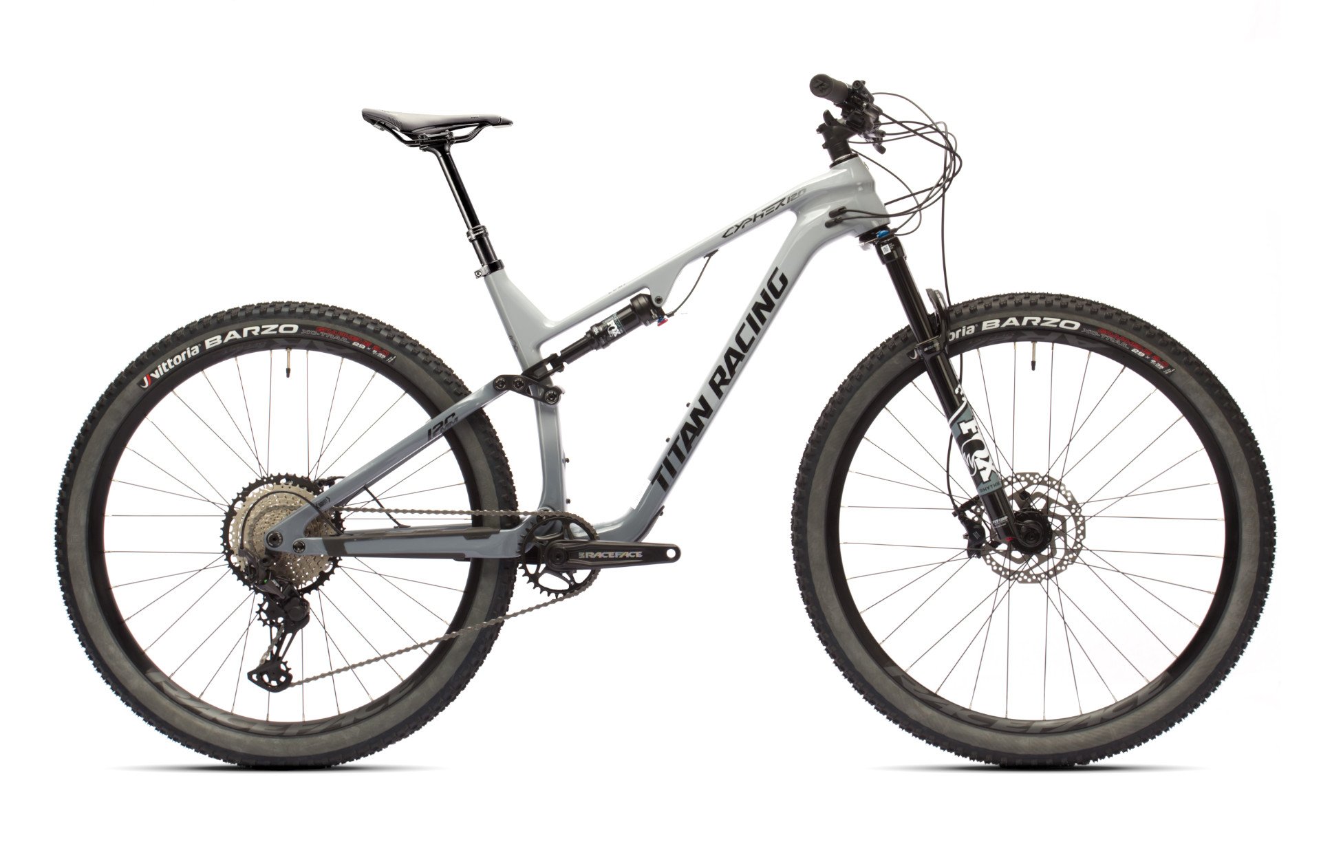 Велосипед Titan Racing Cypher 120 Carbon Comp, Grey/Dark Grey, 29