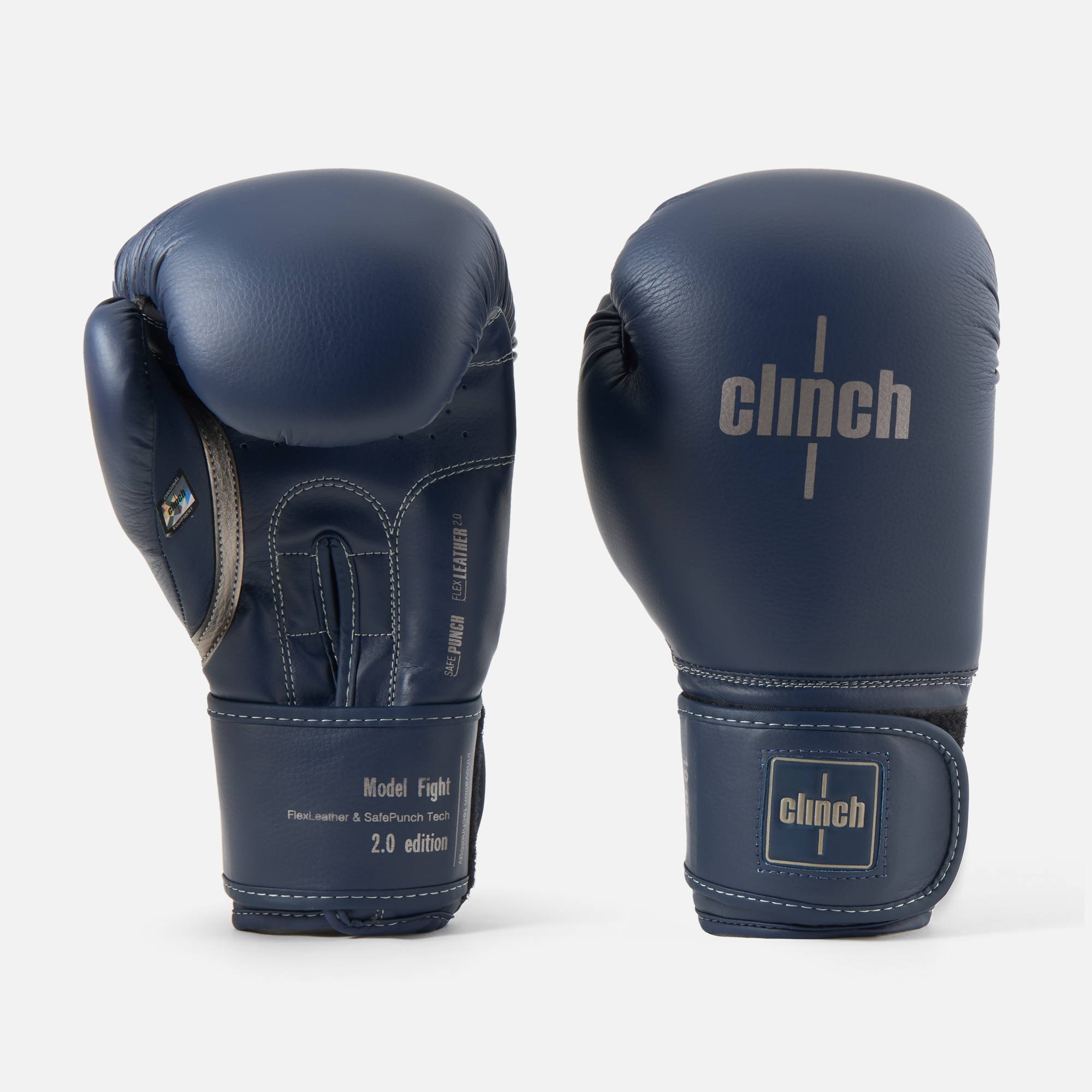 

Перчатки боксёрские Clinch Fight 2.0 тёмно-синие, 8 унций, 1 пара, Синий, FIGHT 2.0