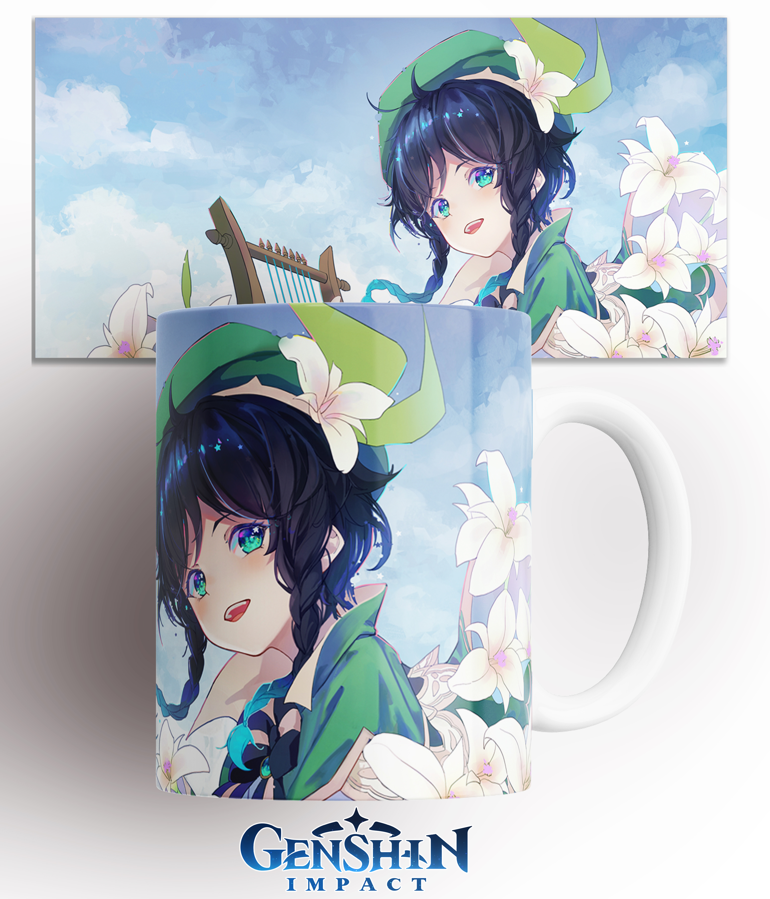 

Кружка аниме Геншин Импакт Венти anime genshin impact Venti 330 мл, Кружка с принтом Аниме Геншин Импакт Венти/Anime Genshin Impact Venti. 330мл.