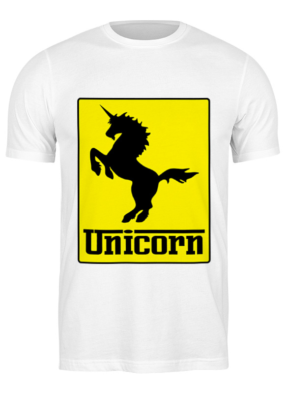 

Футболка мужская Printio Unicorn x ferrari белая M, Белый, Unicorn x ferrari