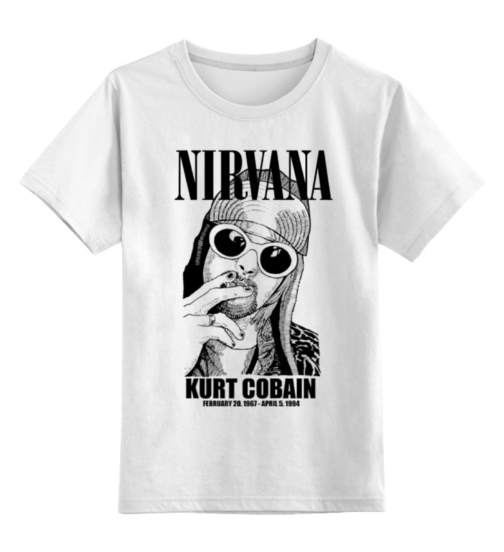 

Футболка детская Printio Nirvana цв. белый р. 128, Nirvana