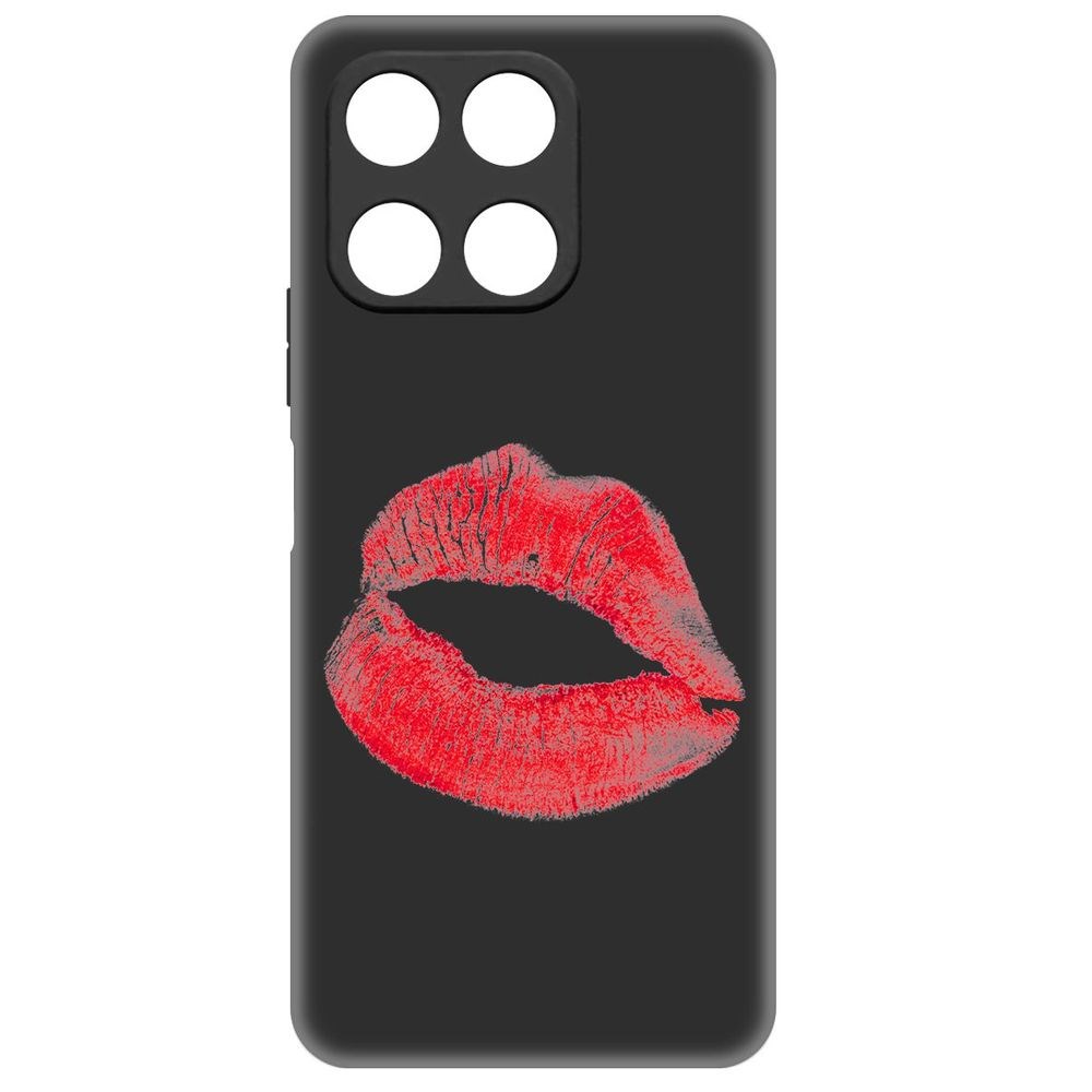 

Чехол-накладка Krutoff Soft Case След помады для Honor X6a черный