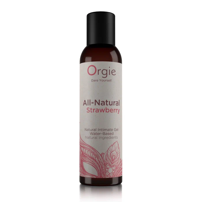 

Интимный гель на водной основе All-Natural Strawberry с ароматом клубники - 150 мл.