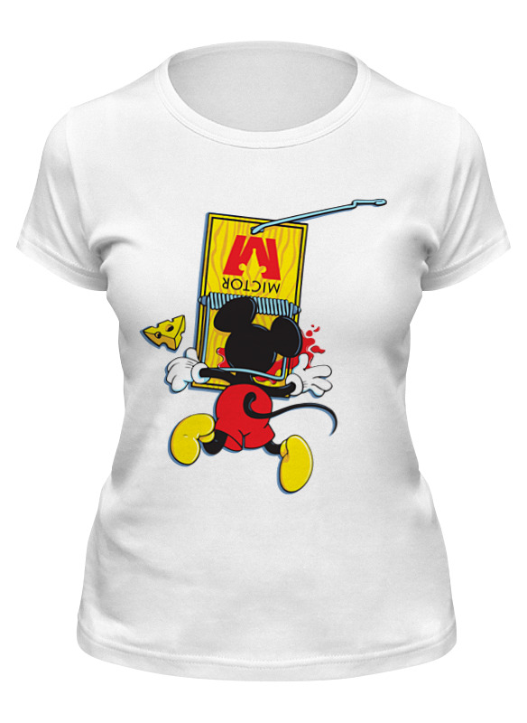 

Футболка женская Printio Мышка белая XL, Мышка