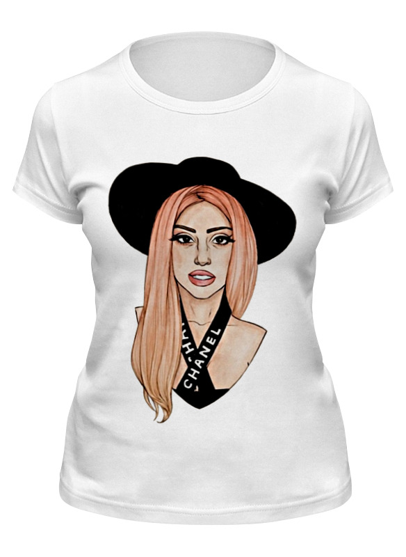 

Футболка женская Printio Lady gaga белая 2XL, Белый, Lady gaga