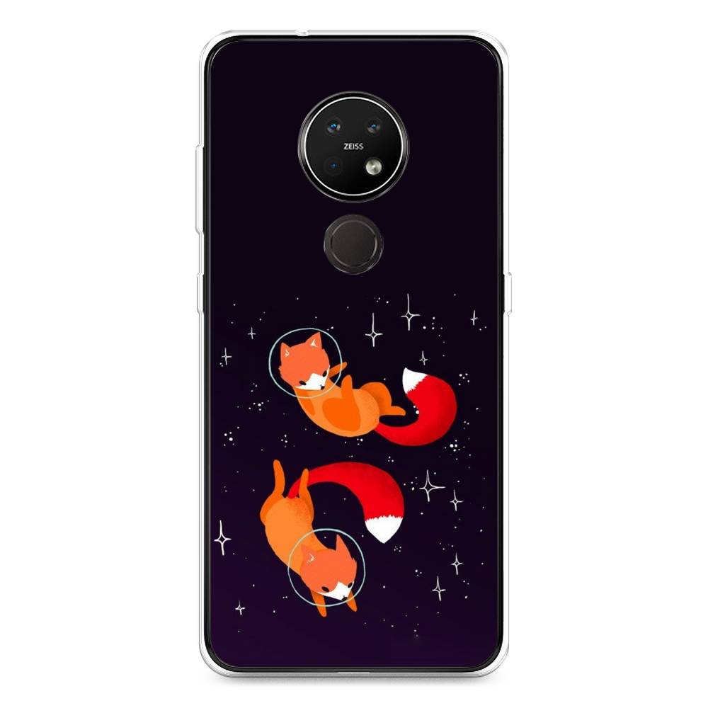 

Чехол Awog на Nokia 6.2 / Нокиа 6.2 "Лисы космонавты", Оранжевый, 123050-4