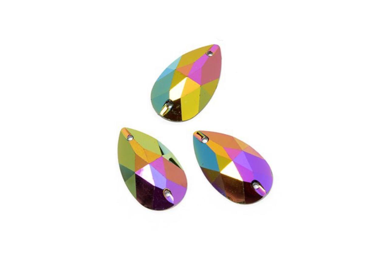 TESORO пришивные, акриловые, Resin Crystal, цвет 2, 17х28 мм, 5 шт