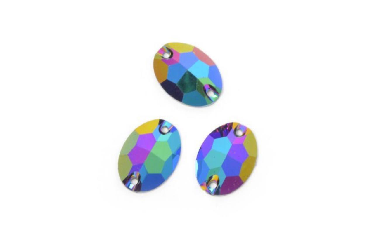 TESORO пришивные, акриловые, Resin Crystal, цвет 4, 11х16 мм, 10 шт