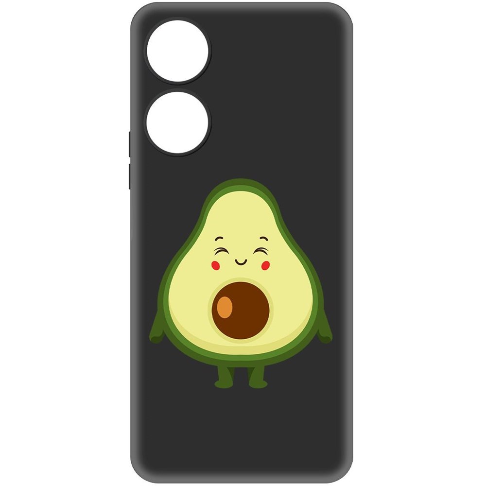 

Чехол-накладка Krutoff Soft Case Авокадо Милый для Honor X5 Plus черный
