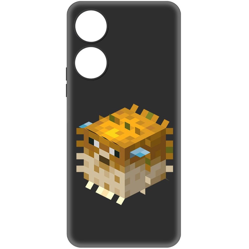 

Чехол-накладка Krutoff Soft Case Minecraft-Иглобрюх для Honor X5 Plus черный