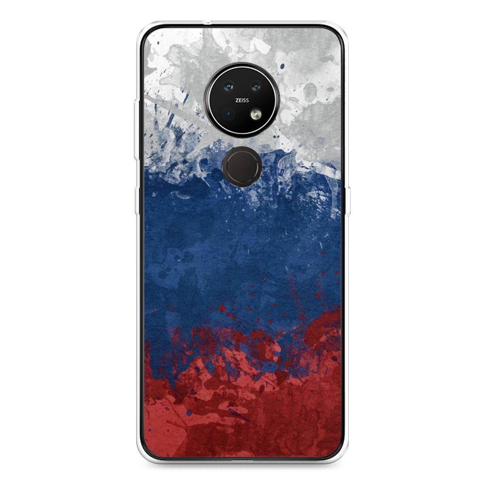 

Чехол Awog на Nokia 6.2 / Нокиа 6.2 "Флаг России неровный", Белый;синий;красный, 123050-5