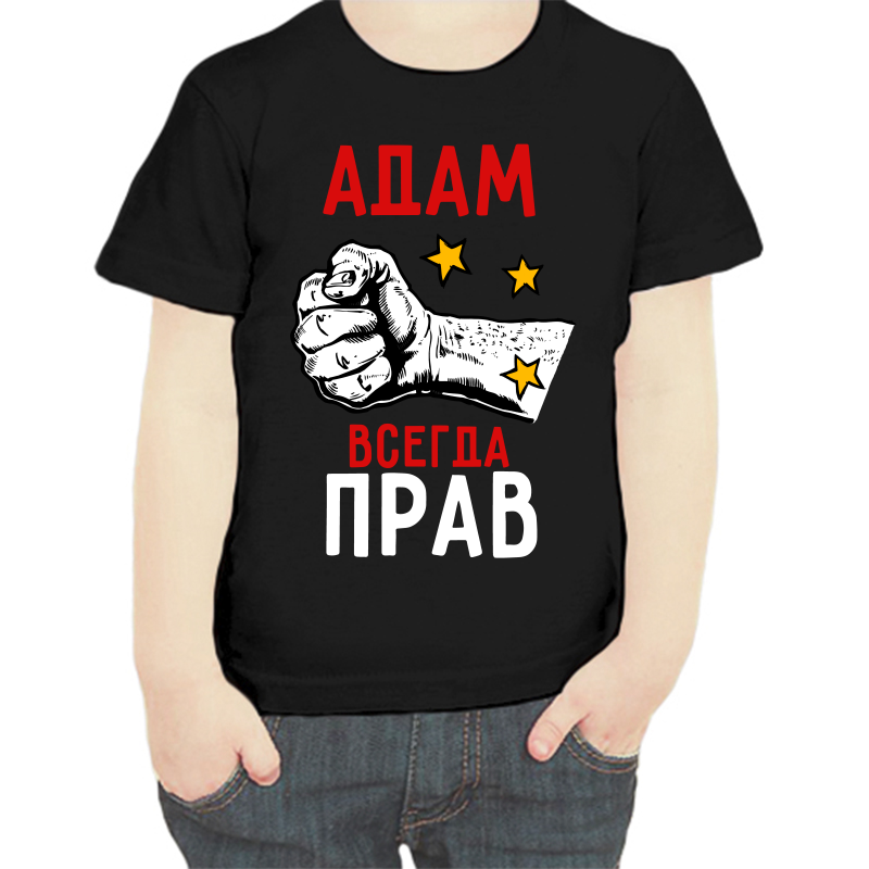 

Футболка мальчику черная 28 р-р адам всегда прав 2, Черный, fdm_adam_vsegda_prav_2