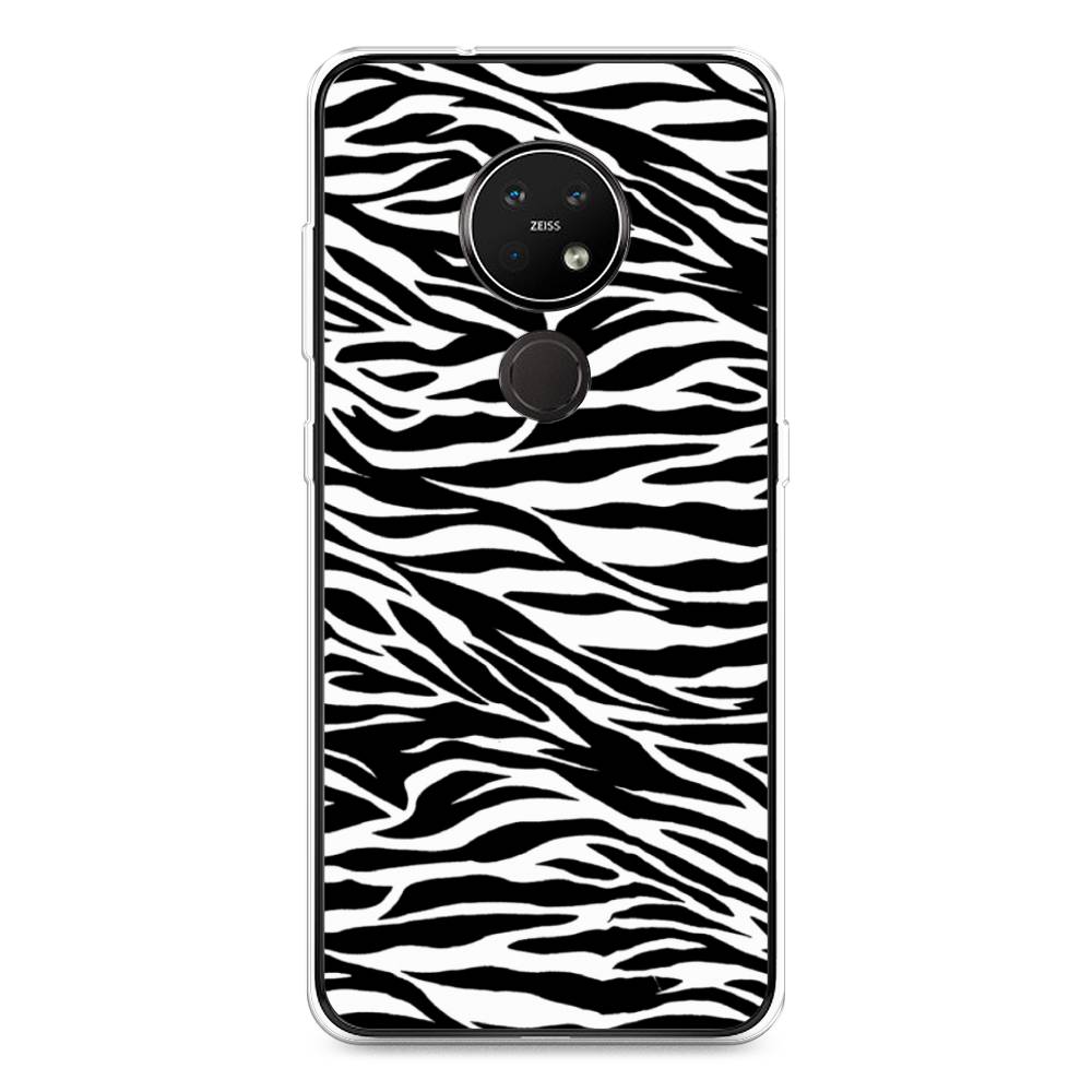 

Чехол Awog на Nokia 6.2 / Нокиа 6.2 "Принт зебра", Белый;серый;черный, 123050-7