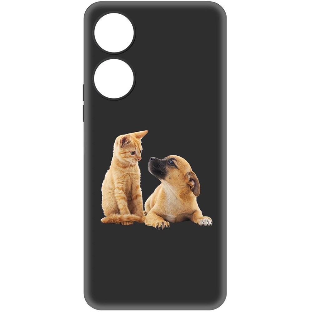 

Чехол-накладка Krutoff Soft Case Лучшие друзья для Honor X5 Plus черный