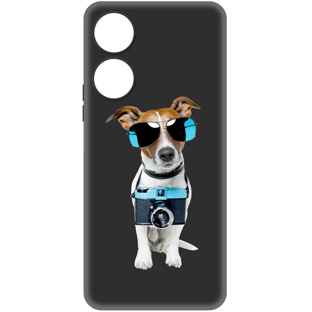 

Чехол-накладка Krutoff Soft Case Пес-турист для Honor X5 Plus черный
