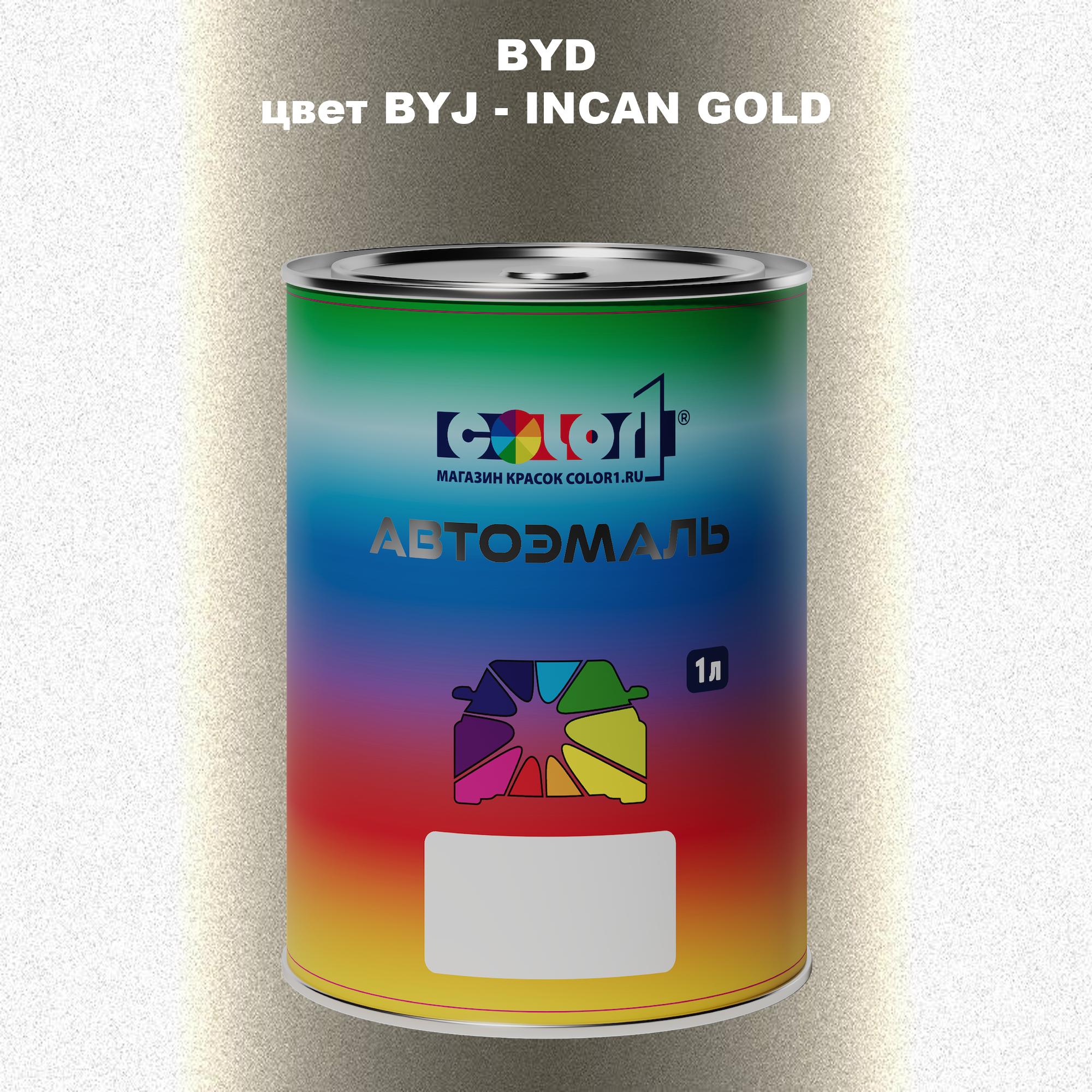 

Автомобильная краска COLOR1 для BYD, цвет BYJ - INCAN GOLD, Прозрачный