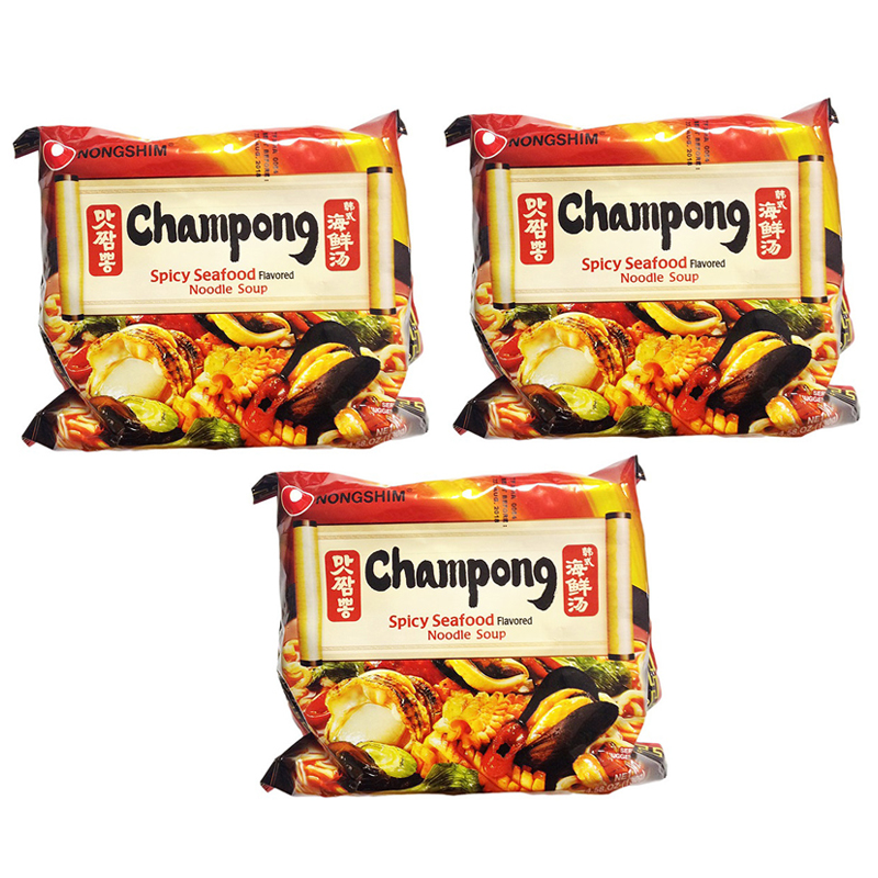 фото Лапша быстрого приготовления nongshim champong (3 шт. по 130 г)