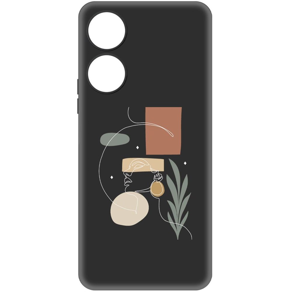 Чехол-накладка Krutoff Soft Case Элегантность для Honor X5 Plus черный
